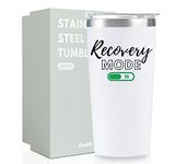 Funny Get Well Soon Gifts for Women, Men, 20oz Insulated Mugs with Lid, Surgery Recovery Gifts for Chemo Patients - Recovery Mode ON