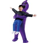 Morph Purple Ghoul Halloween Inflatable Costume Kids, Ghost Kids Blow Up Halloween Costume, Carry Me Costume Kids Boys One Size