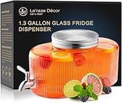 Glass Drink Dispenser for Fridge - 