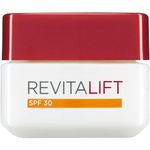 L’Oréal Paris Revitalift Hydrating SPF 30 Day Cream, Smooth Wrinkles, Firms and Moisturise Skin, Pro-Retinol and Elasti-Peptides, 50ml