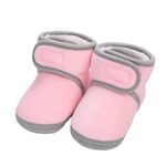 TopiBaaz Kids Baby Anti-Skid Soft Socks Shoes for Girls Boys Breathable Cotton Casual First Walking Shoes for Unisex Toddler Knit Ankle Socks Botties (Pink,12-18M)