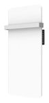 MYLEK Infrared Panel Heater Vertical Radiator 500W - 24/7 Timer - Upright - Eco Low Energy - Removable Towel Rail for Bathrooms, Bedrooms, Kitchen - Wall mountable (0.5 KW) Lot20