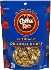 Coffee Rio Original Roast Coffee Caramels Candy, Stand-Up Bag (9 oz) - Individually Wrapped Hard Candies w/Fresh Dairy Cream - Perfect for Office Candy Bowls & More - Kosher Certified