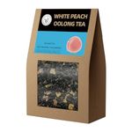 HANFANGLING White Peach Oolong Tea, Relieve Fatigue, Refreshing, Caffeine Alternative, Promote Digestion, Fresh Sweetness of White Peach and Aromatic Taste of Oolong Tea