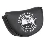 OGECLF 1pc Golf Club Mid Mallet Putter Head Cover Small Mallet Cover with Magnetic Closure for Taylormade Odyssey Scotty Cameron (Black)