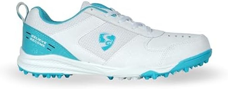 SG Shoes Fusion Teal/White No 10 Enhanced Comfort and Performance for the Perfect Game