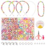 Satmarhz Jewellery Making Kit for Girls, Bracelet Making Kit for Kids DIY Colorful Bracelet Necklace Making, Activity Games for Girls Age 6-12 Years Old