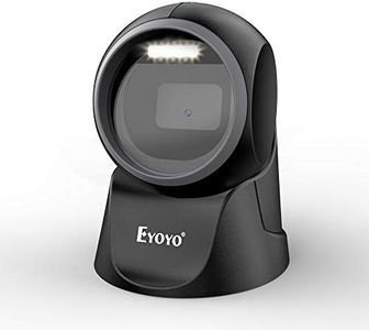 Eyoyo 1D 2D Lecteur de Codes a Barres de Bureau Scanner Mains Libres Omnidirectionnel pour POS PC Supermarché Librairie Retail Mall(EY-7130)…