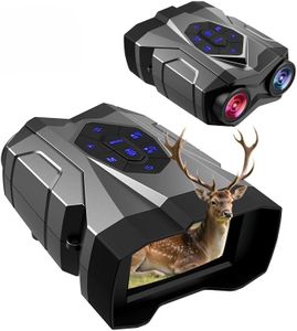 Hephix Ultra HD Night Vision Goggles, 4.5” Display Screen, 4K Recording, 16x Digital Zoom, 9-Level Infrared with 64GB Card, Real-Time Video Playback– Premium Digital Binoculars for Hunting & Wildlife