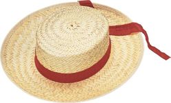 Rubies Costume Men's Straw Gondolier Hat, Multi, One Size