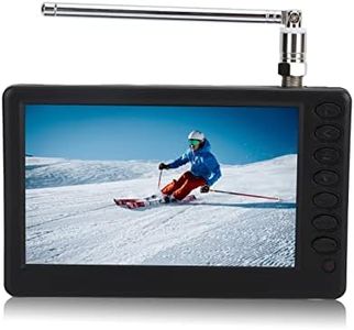 5 Inch Portable ATSC Digital TV, 1080P 2 in 1 Mini Digital TV FM Radio with Antenna USB Port and Memory Card Slot 1500mAh Battery Support Various Video Formats 1080P Video, etc
