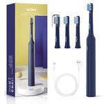 Sonic Electric Toothbrush with 7 Brush Heads for Adults and Teens, Rechargeable Electric Power Toothbrushes 3 Modes with 2 Minutes Build in Smart Timer, IPX7 Waterproof for 30+ Days Use