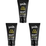 Schwarzkopf got2b Glued Ultra Styling Hair Gel, No White Residue, Edge Control, Vegan, Silicone Free, 150g (Pack of 3)