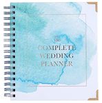 Wedding Planner Watercolour Design - UK Bridal Planning Book Journal & Organising Diary, Engagement Gift, Countdown Calendar