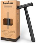 Black Safety Razor | Safety Razor for Men and Women| Eco Razor | Razors Men | Plastic Free Razor | Fits All Double Edged Razor Blades | Eco-Friendly Gift | Metal Razor | Bambaw