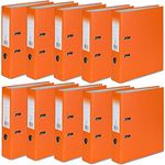 OFFICE CENTRE 10 x Orange A4 75mm Strong Premium Business Lever Arch Files Folders Metal Binder Bar Ring Document