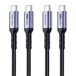 SUMPK USB C 3.1 gen 2 Cable 10FT 2 Packs, 100W Fast Charging 10Gbps High Speed Transfer Cable, 4k 60hz Video Output PD Cord for Monitor Display, Thunderbolt 3, MacBook Pro, Galaxy S21