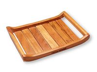 Vesta Homes Wooden Serving Tray For Home, Kitchen, Restaurant, Office Organizer, Dining Table | Premium Acacia Wood | 25 X 18 X 3.5 Cm | Handmade In India, Rectangular