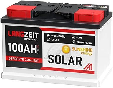 Solarbatterie 12V 100Ah Wohnmobilbatterie Bootsbatterie Schiff Batterie Solar