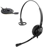 Cisco Compatible Headset with Microphone for Cisco Landline Telephone 8811, 8845, 8945, 7841, 7945, 7941, 7925, 7962 etc Top-level mono rj9 cisco headset