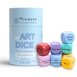 Mindzen's smART DICE Drawing & Painting Game for Adults | A Unique Arts & Crafts Kit for Artists & Teachers | Set of 9 Dice to Spark Creativity & Imagination | Fun Art Supplies & Gift | 1+Players