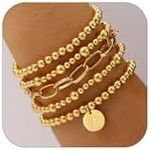 Lydow Gold Beaded Bracelets for Wom