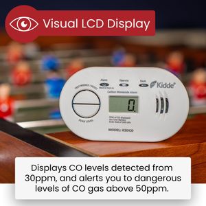 Kidde Digital Carbon Monoxide Alarm – Battery Operated Detector