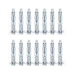 INCREWAY Wall Anchor, 20 Pcs M4×38 Heavy Duty Zinc Plated Steel Molly Bolt Hollow Drive Wall Anchor Screws for Drywall Sheetrock