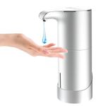 MerKioo Soap Dispenser Automatic - Touchless Hand Soap Dispenser 5 Levels Asjustable with IR Sensor USB Rechargeable Electric Liquid Soap Dispenser Waterproof 450ml for Kitchen Bathroom Hotel