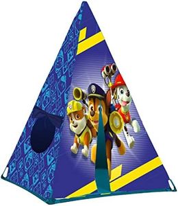 Idea Nuova Nickelodeon Paw Patrol Chase, Marshall and Rubble Play Tent for Kids, Blue