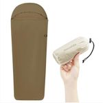 Naturehike Sleeping Bag Liner Ultra-Light 4.51oz - Adult Sleep Sack & Travel Sleep Sack Travel Sheets & Camping Sheet for Backpacking, Hotel, Hostels, Comfy & Easy Care, Full-Length (Grayish Brown)