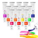 Paul Rubens Oil Paint, 12 Oil Neon Colors with High Saturation, 50ml Large Tubes, Faster Drying Time with Creamy Texture, Art Supplies for Artists, Students, Beginners