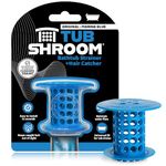 TubShroom TSBLU454 The Revolutionary Tub Drain Protector Hair Catcher/Strainer/Snare, Blue