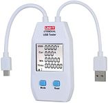 REFENG USB Tester, USB Power Meter, LCD USB Tester, Detector Voltmeter Ammeter Digital Power Capacity Tester (UT658-Dual)