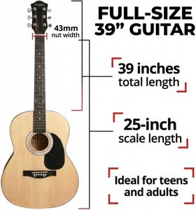 Martin Smith Acoustic Guitar Kit – Beginner Set with Accessories