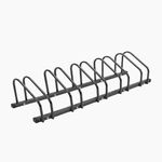 Heavy Duty 5-Bike Bicycle Parking Stand Floor Mount Cycle Storage Rack, Space Saving Staggered Design, Mild Steel Bike Stand for Home, Garage, Apartment & Outdoor Use