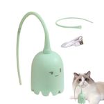 Quzente Interactive Cat Toy, Automatic Silicone Tail Teaser Toy, Electric Kitten Toys, Mimicking Animals Swing Tail Interactive, Best For Cats