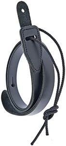 D'Addario Accessories Leather Mandolin Strap - Mandolin Accessories - Cradle Style - Black