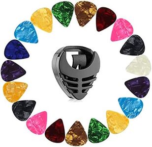 30Pcs Guitar Picks with Holder, T Tersely Plectrums For Your Electric Guitar, Acoustic, Bass, Ukulele, 0.5mm 0.75mm 1mm,Mixed Colors (30-Packs)