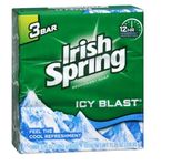 Irish Spring Bath Bar, Icy Blast 3.75 Oz, 12 Count 4Bar by Irish Soap