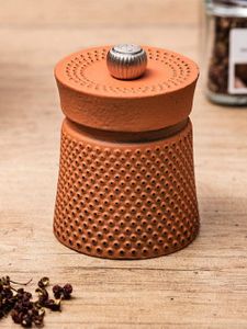Peugeot Bali 8cm Cast Iron Pepper Mill – Classic Grind, Orange, Made in France
