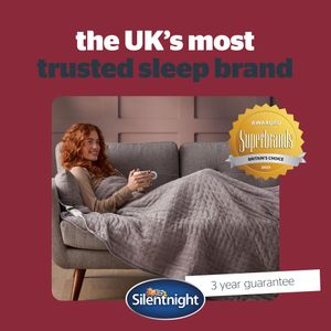 Silentnight Heated Throw Blanket – Grey, 120x160cm