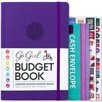 GoGirl Budget Book – Undated Colorful Monthly Financial Planner Organizer. Budget Planner & Expense Tracker to Hit Financial Goals (Purple)