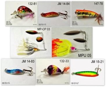 Akuna [RI] Pros' Pick Recommendation Collection of Lures for Bass, Panfish, Trout, Pike and Walleye Fishing in Rhode Island(Pan Fish 8-A)