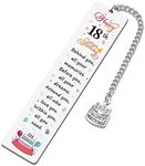 18 Year Old Girl Birthday Gifts for Daughter Granddaughter 18th Birthday Bookmarks for Best Friends Students Happy 18th Birthday Graduation Gift for Her Inspirational Bookmark Gifts for Girls