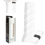 JJ LMS Pickleball Grip + Pickleball overgrip, Comfortable Grip for Pickleball, Less Vibrations, Helps Sweaty Hands (White)