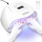 36W Low Power Quick Drying,Protecting Nails and Hands. DAWNTREES UV LED Nail Lamp, Au Plug, 4 Timer Setting,