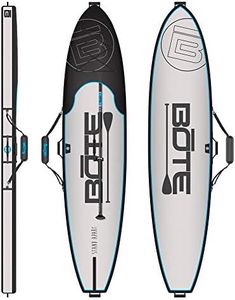 BOTE Brand SUP Board Zip Up Coffin Travel Storage Bag with Shoulder Carry Strap fitted Gatorshell Epoxy Compatible Stand Up Paddle Boards Travel Protection Multiple Size Options