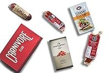 Carnivore Club Gift Box (Gourmet Food Gift) 4 to 6 Cured Meats Sampler Food Basket - Comes In A Premium Gift Box - Great with Crackers Cheese Wine - Ultimate Gift for Meat Lovers - Charcuterie Gift