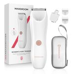 Bikini Trimmer for Women, Maxgroom Waterproof Electric Body Groomer & Pubic Hair Razor, Ceramic Blades for Intimate Grooming & DIY Styling, Women's Hygiene Shaver